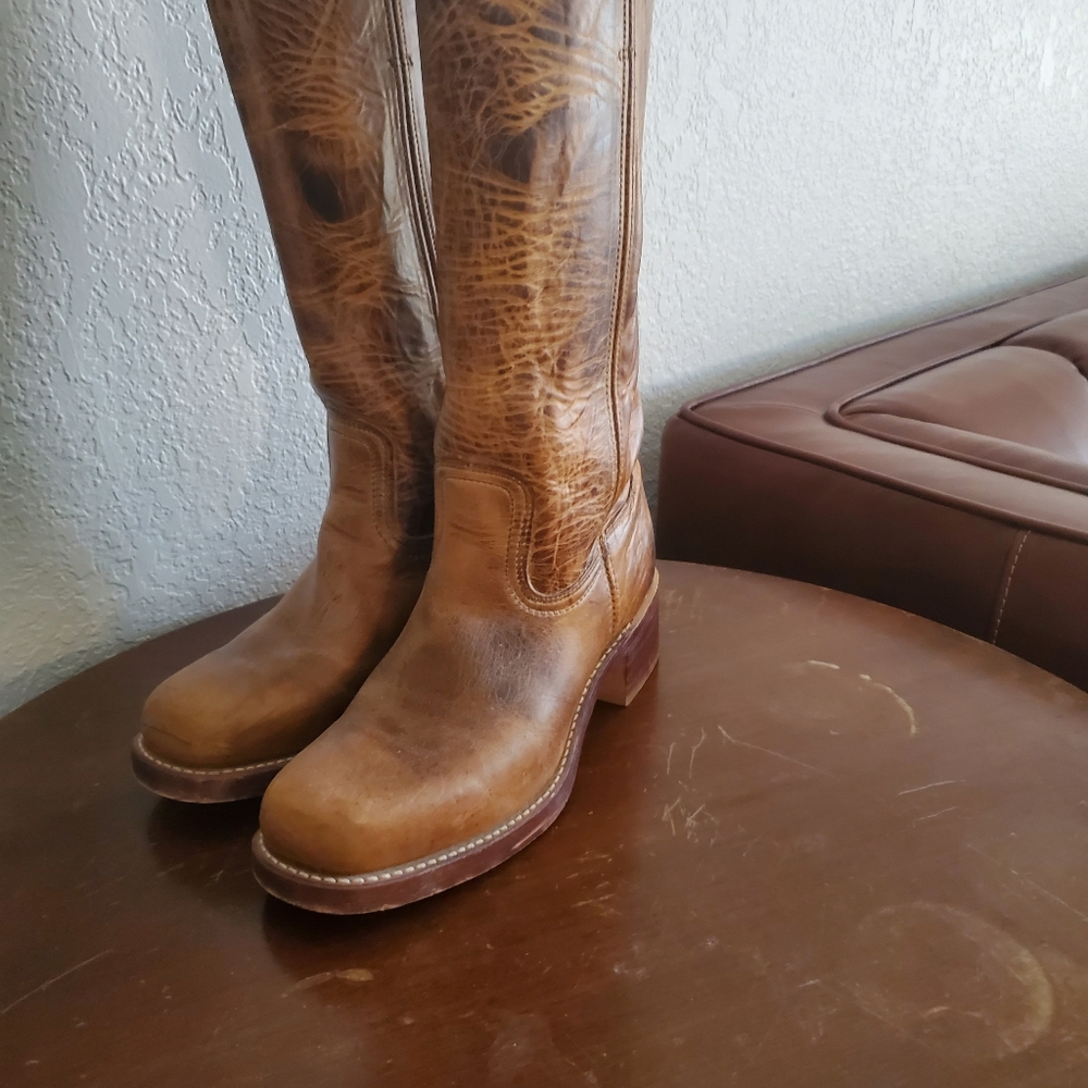 Frye Brand distressed campus boot size 10M